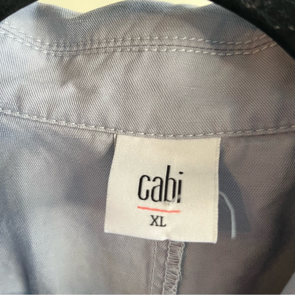CAbi Tanner Trench Coat | Jacket In Periwinkle Style Number 5296 - Picture 4 of 5